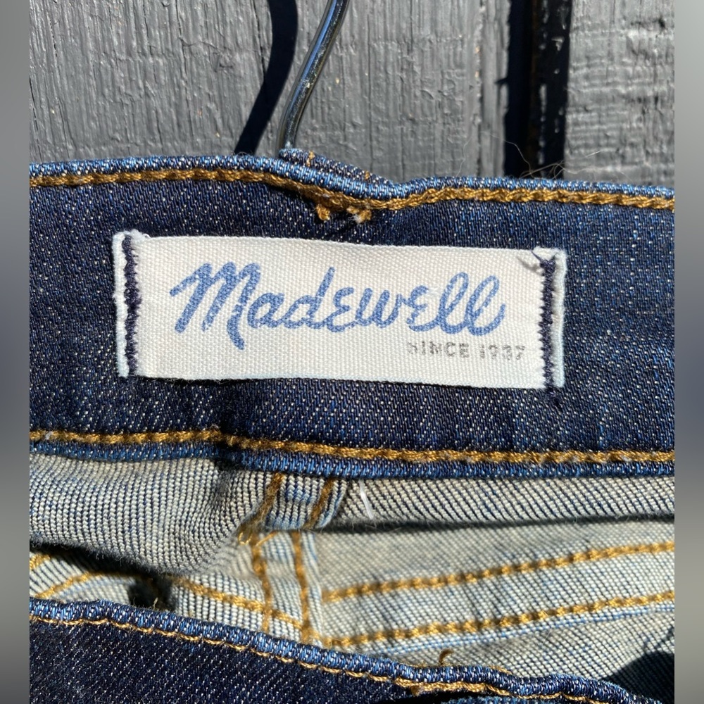 Madewell Alley Straight denim blue jeans 27 - Picture 3 of 13